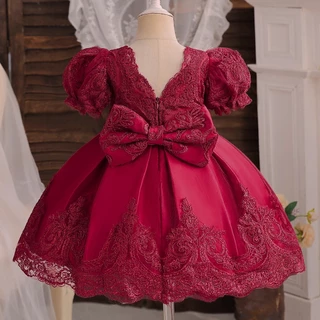 WFRV Vestido De Bebê Para Festa De Aniversário De Casamento Menina Toddler Baptizado Branco Lantejoulas De 1-5 Anos