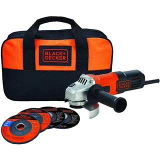 Esmerilhadeira Angular 4 1/2" 650W C/ Bolsa + 4 Discos G650K5 - Black+Decker