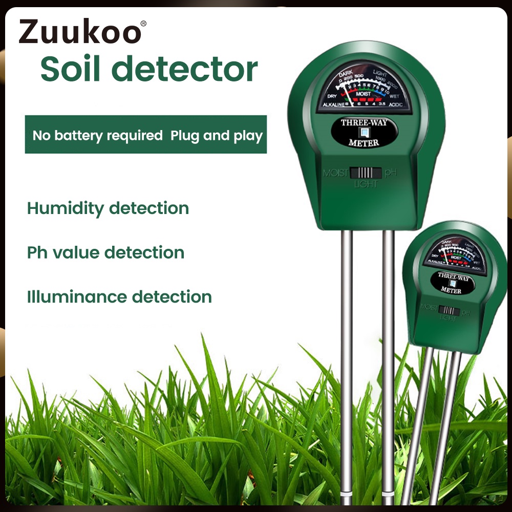 Umidade/PH/Luz Solar 3 Em 1 Sensor De Do Solo Plantas Detector Medidor De