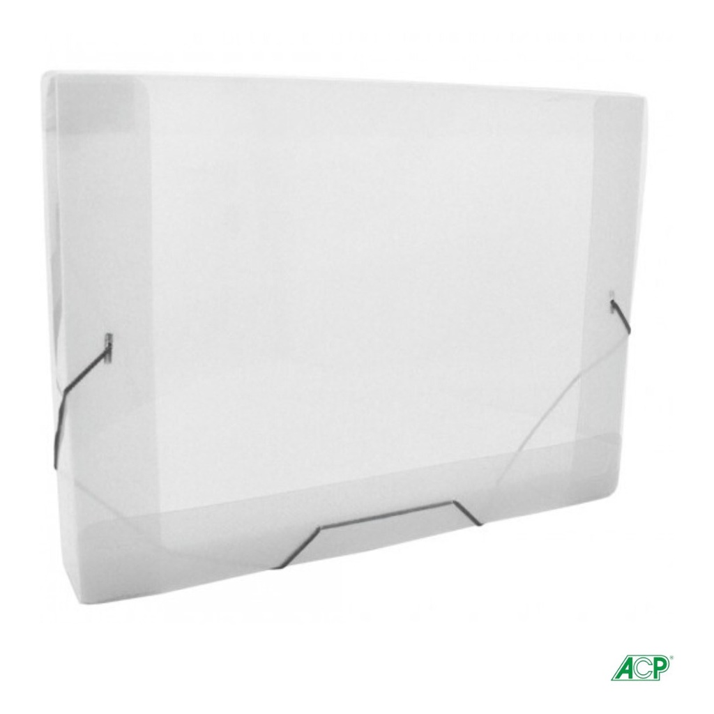 10 Mini Pasta Lombo 20mm Transparente A5 c/ Elástico Acp