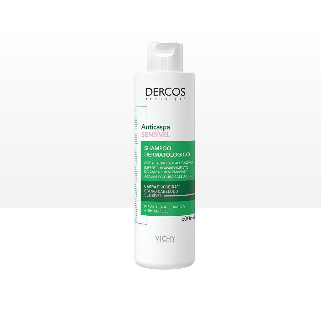 DERCOS SHAMPOO ANTICASPA SENSIVEL VICHY 200ML | Shopee Brasil