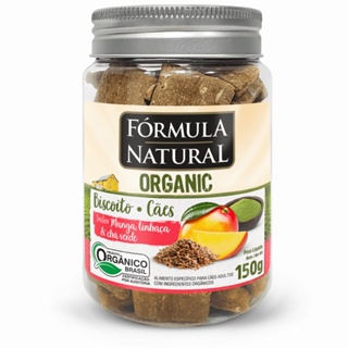 Biscoito Para Cães Fórmula Natural Organic Manga, Linhaça e Chá Verde - 150g