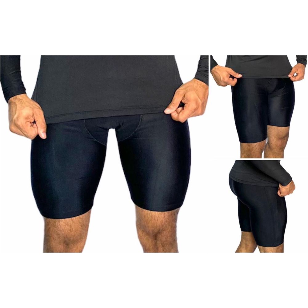 Bermuda de Ciclismo Térmico Compressão Masculino Segunda Pele