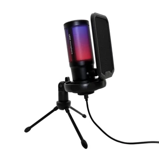 Microfone Tripe De Gravacao Gamer Usb Com Led Rgb Usb Profissional U850