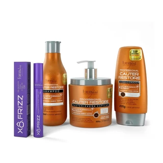 Kit Cauterização Capilar Forever Liss com Xô Frizz em Oferta na Shopee