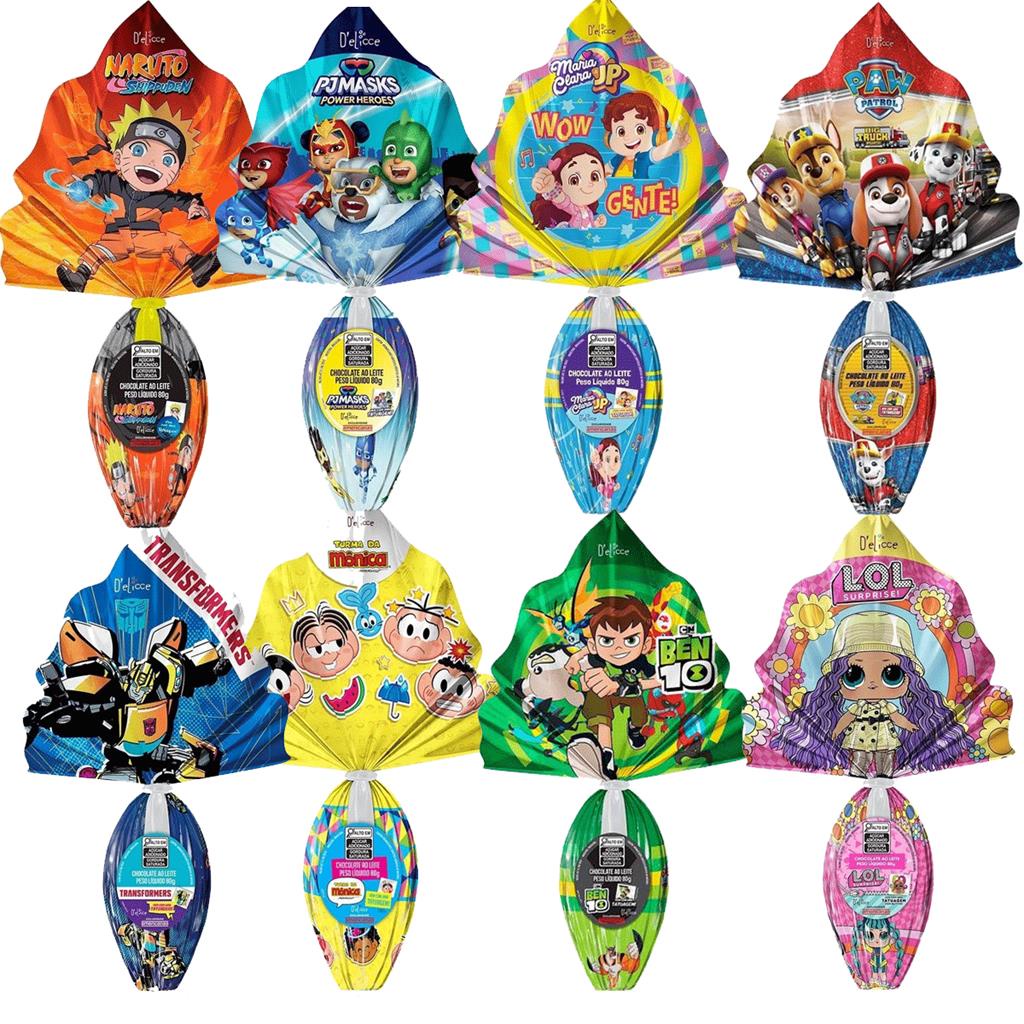 Ovo De Pascoa Infantil 80g com Brinquedo | Shopee Brasil