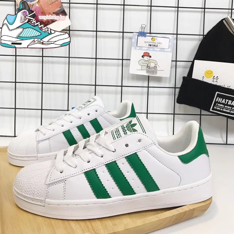 Hs230314 A11122d Calçados Esportivos Femininos Brancos Verdes Versão Coreana Leve Casal De Estudantes Pai Casual Homens Estilo Mulher Popular Simples