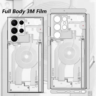 Capa De Filme De Pele 3M Para Samsung S22 S23 Plus S23 ultra Anti-Riscos Adesivo De Traseira Durável