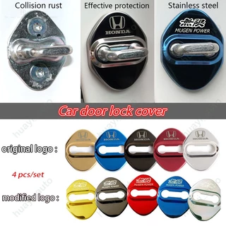 4pcs/set Tampa Da Fechadura Porta Do Carro Em Aço Inoxidável Para Honda Civic Jazz Fit Spirior Accord Vezel Brio Shuttle Cr-V City Hr Acessórios