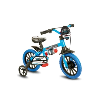 Bicicleta Bicicletinha Infantil Menino Aro 12 Veloz - Nathor - Azul