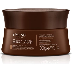 Máscara Realce da Cor Castanho Brilliant Amend 300g