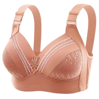 Mais Tamanho Roupa Íntima Feminina Não Magnética Sem Fio Push up E Anti-Sagging Breast Holding Beauty Back Women's High-End Bra