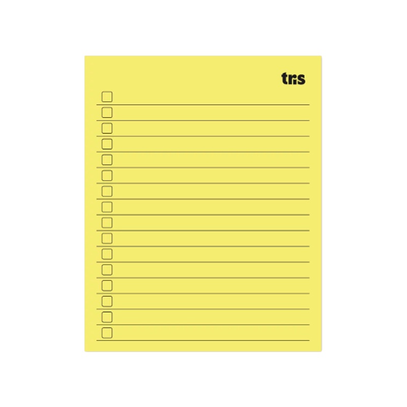 Bloco Adesivo Tris Check List com 75 Folhas | Shopee Brasil