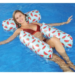 Espreguiçadeira Flutuante Inflável Água Dobrável Com Costas/Cadeira Para Piscina/Cama /