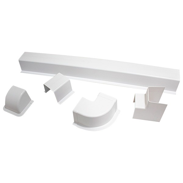 KIT 7 CANALETA E CURVA PARA AR CONDICIONADO