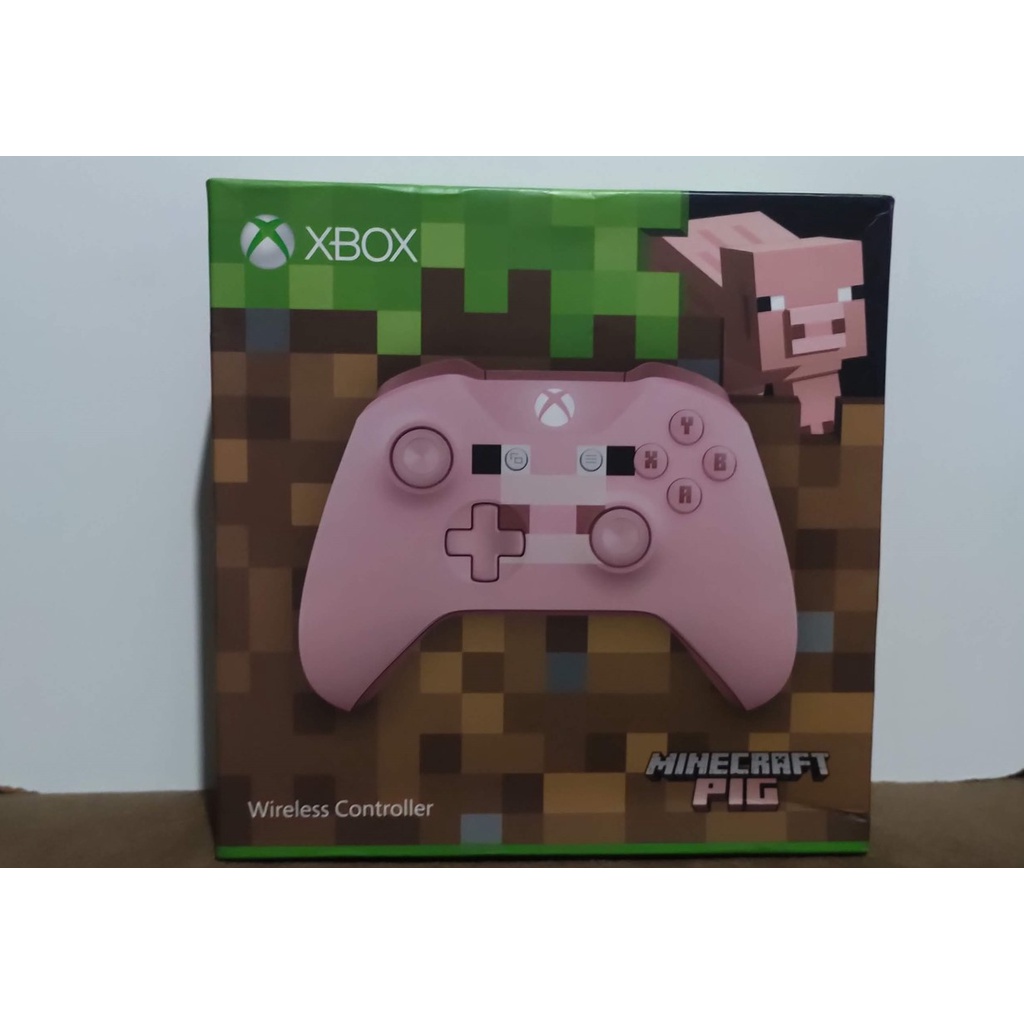 Controle xbox minecraft rosa