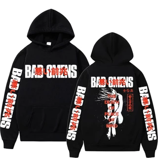 Moletom Canguru Anime Bad Omens Streetwear Indie