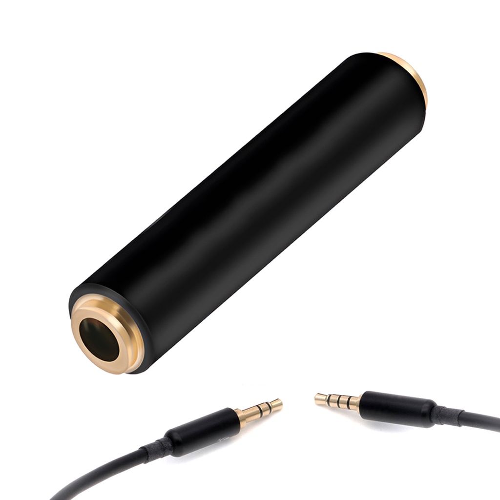 Adaptador Conversor Fêmea Fêmea 3.5mm 3 polos p/ 4 polos TRRS p/ TRS