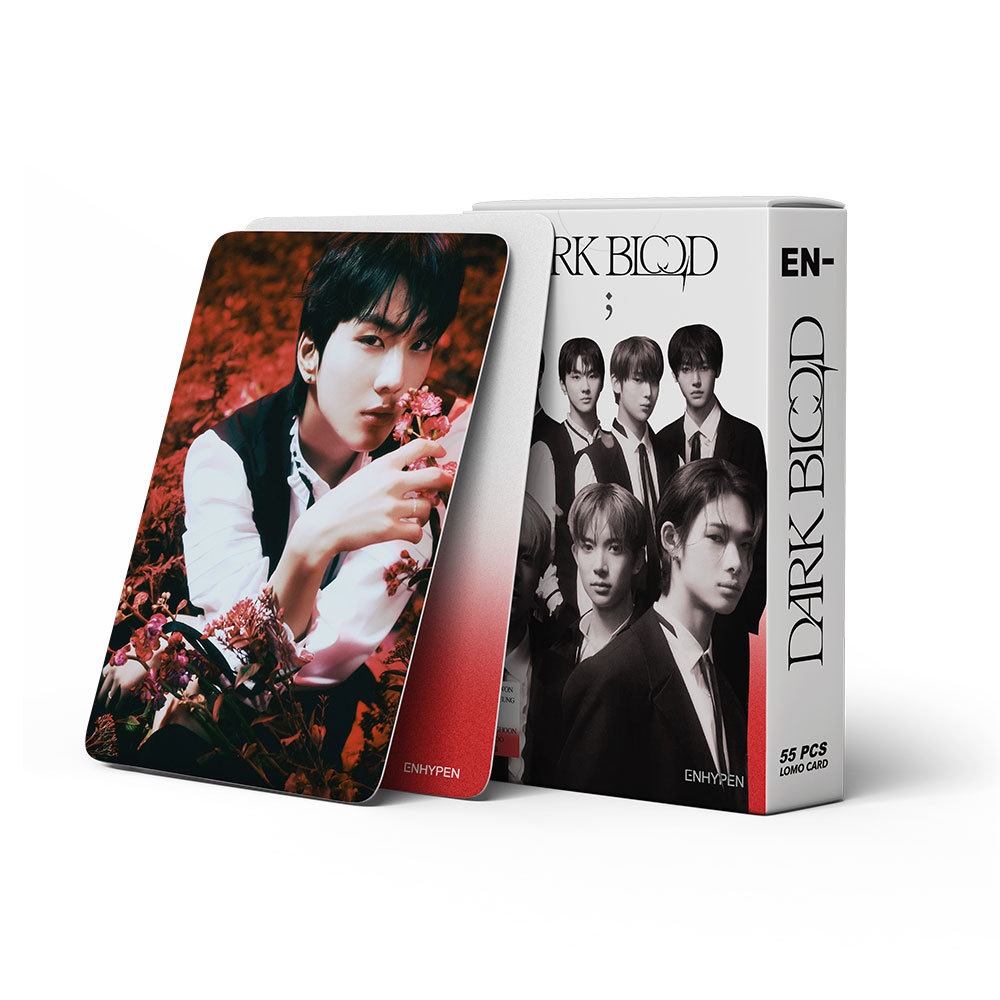 555pcs/Caixa EN-HYPEN Álbum DARK BLOOD Photocards Bite Me Lomo