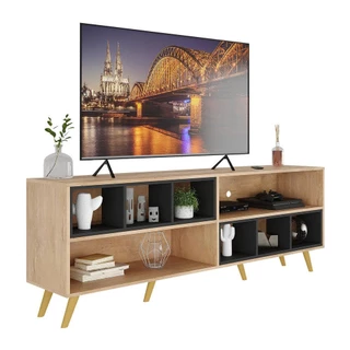 Rack TV 75" Retrô com Nichos Jazz Multimóveis V1022 R