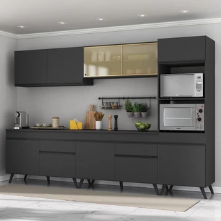Armário de Cozinha Completa 302cm Veneza Multimóveis V3689