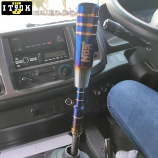 【 ITSOK 】 Aluminum M10 × 1.5 Extensor De Alavanca De Câmbio NOS 13cm Manípulo De Mudança De Marcha Universal Titanium Blue Lever Shifter Kits