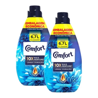 Kit 2 Amaciantes Concentrados Comfort Frescor Intenso 1,5L