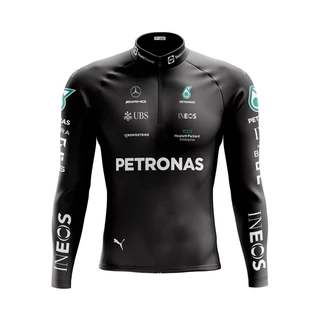 Camisa Ciclismo Camiseta Ciclista Roupa de Ciclismo Masculina Manga Longa Petronas F1 Com Bolsos Uv 50+