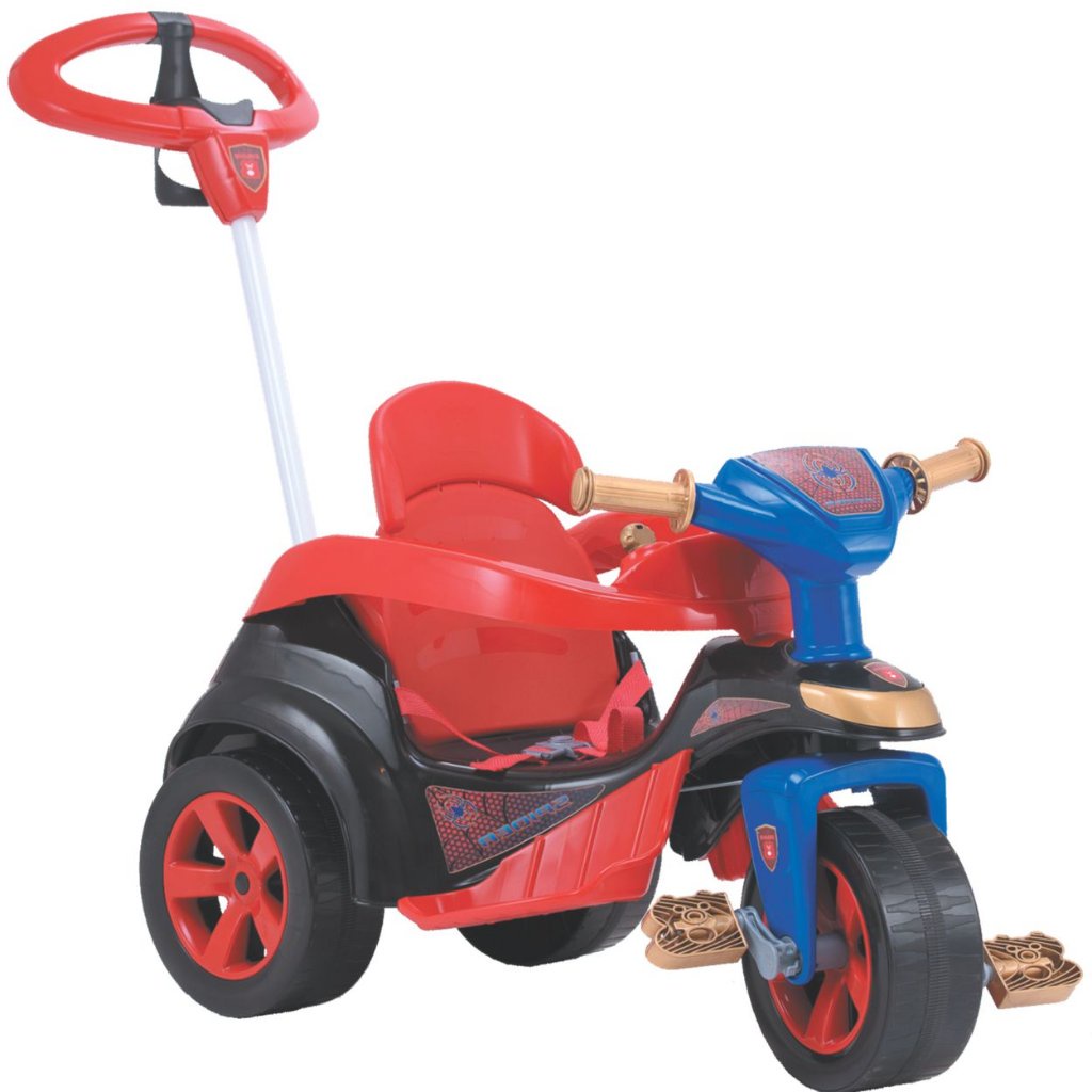 Carrinho de Passeio Infantil Velotri com Pedal - com Empurrador Calesi em  Promoção é no Bondfaro