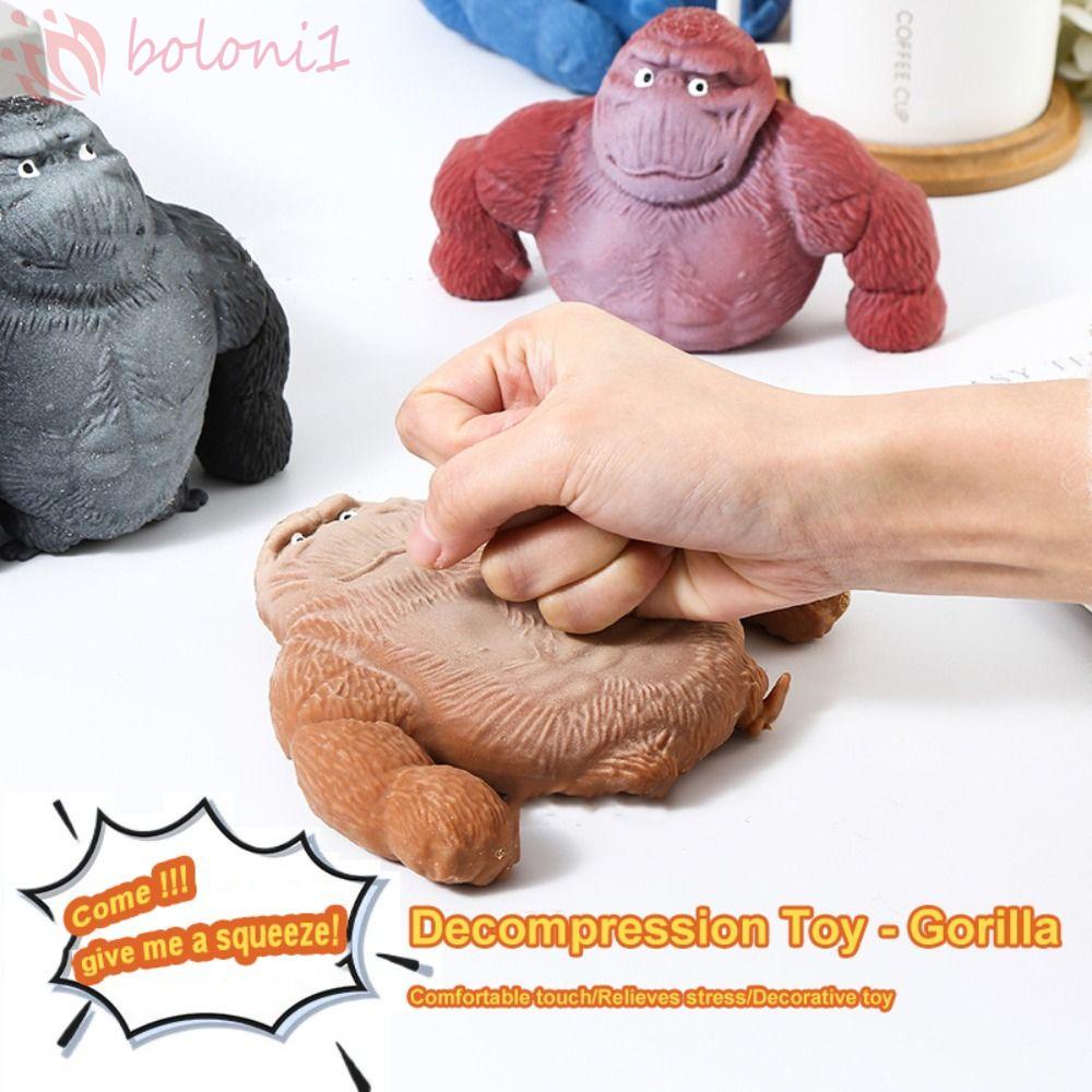 Brinquedos De Macaco Esticados , Elásticos De Borracha Macia Espremer Gorila Doll , Criativos 9cm Funny Children
