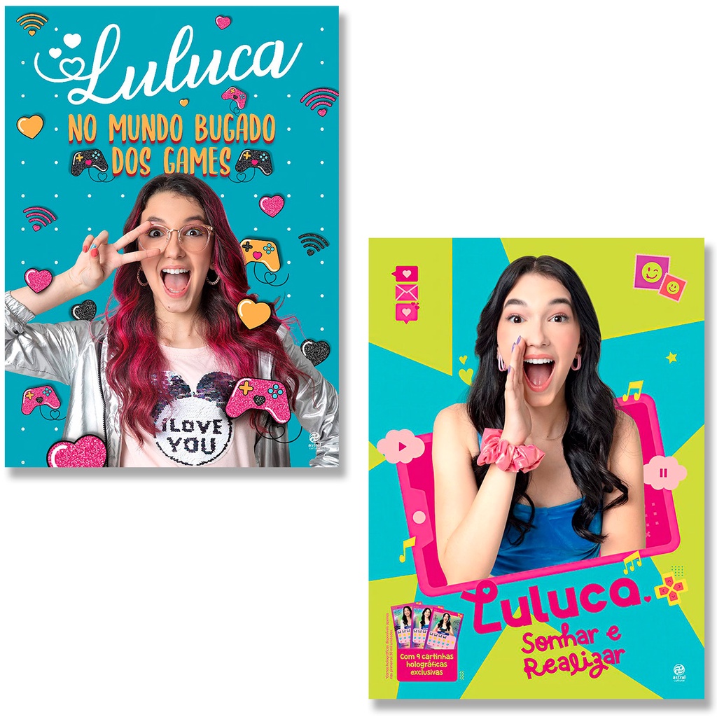 Luluca - Mundo Da Moda + Mundo Bugado Games - Kit 2 Livros