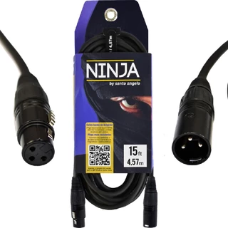 Cabo de Microfone Santo Angelo Ninja XLR X XLR 4.5m LW 15ft em Oferta na Shopee