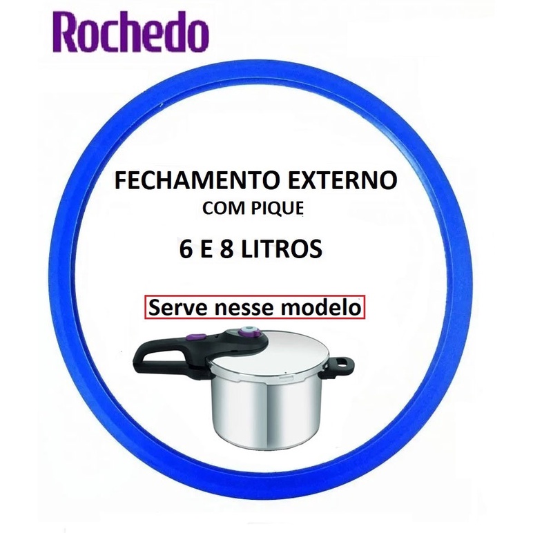 Borracha para panela de pressão Rochedo Nova 6 / 8 L com pique