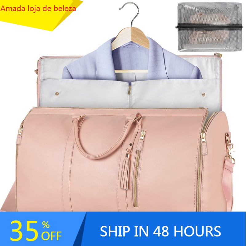 Saco De Viagem De Grande Capacidade Mão Feminino Dobrável Roupa Impermeável Totes