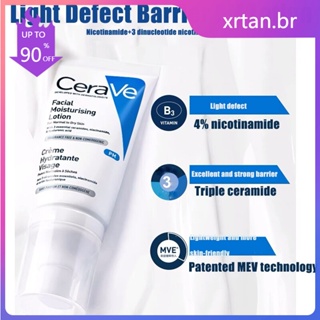 52ml CeraVe Loção Facial Hidratante PM Nicotinamida Clareador De Pele Sensível Cremes De Beleza Ceramida
