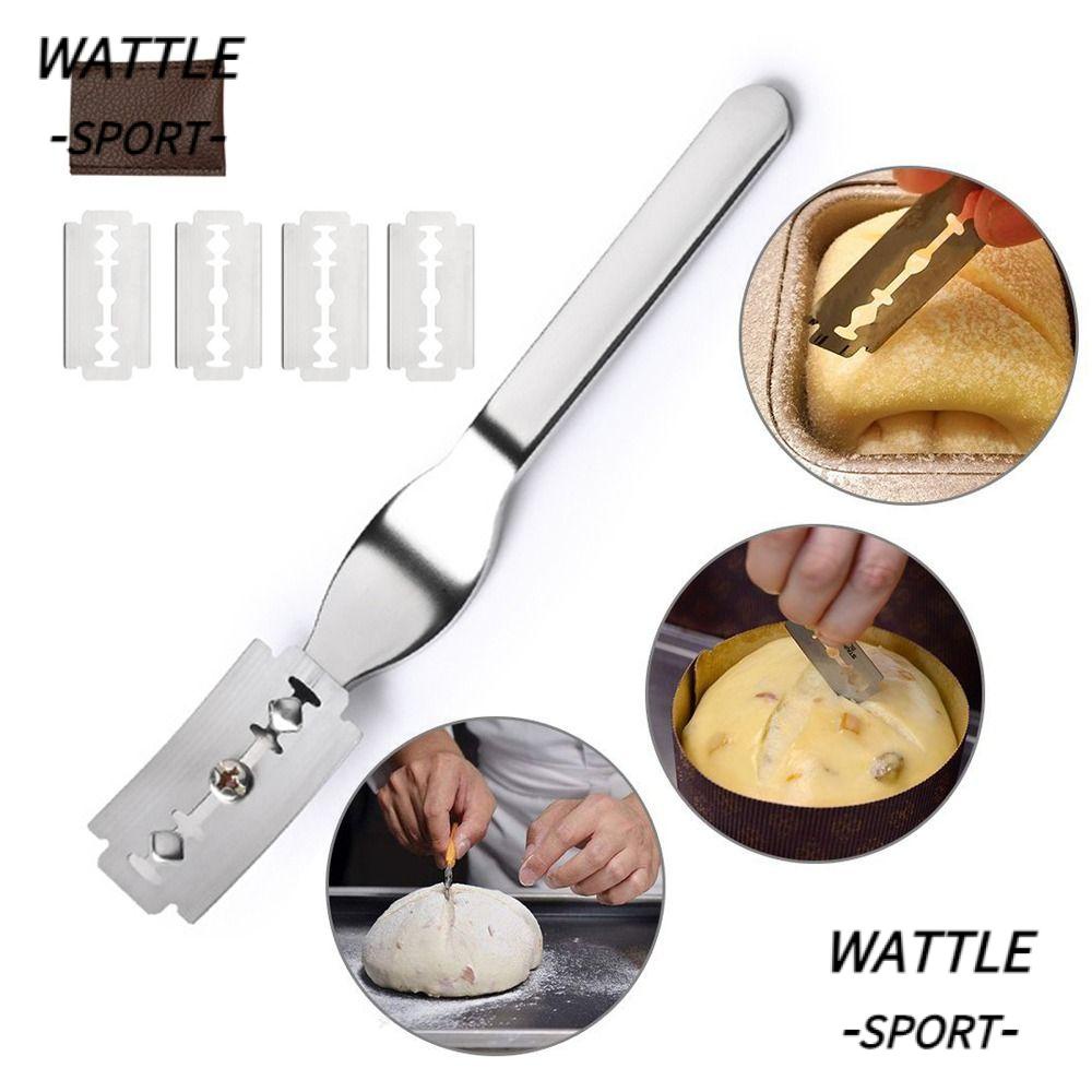 WATTLE Cortador De Pão De Forma Lâminas De Cozinha Sourdough Ferramentas De Pontuação De Massa