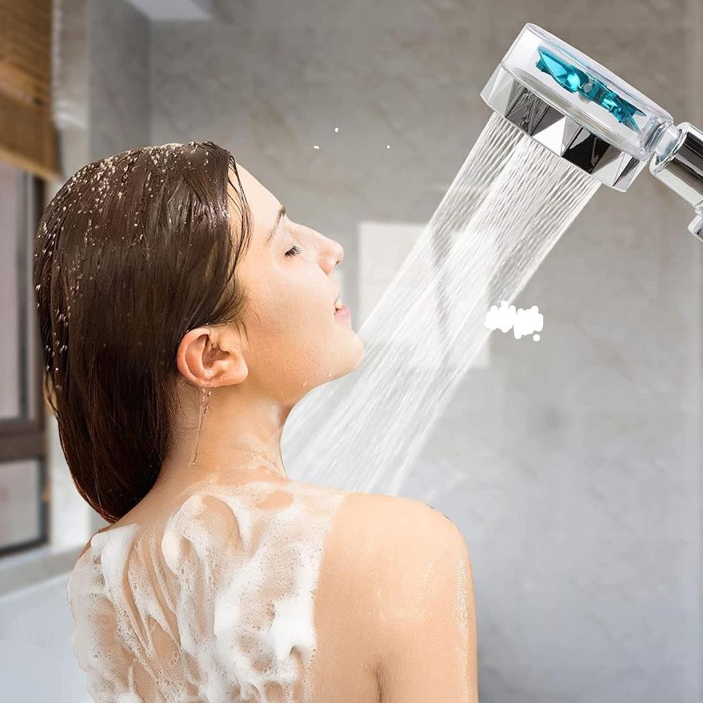 Ducha Chuveirinho De Banho Alta Pressao Rotacao 360? C/Helice
