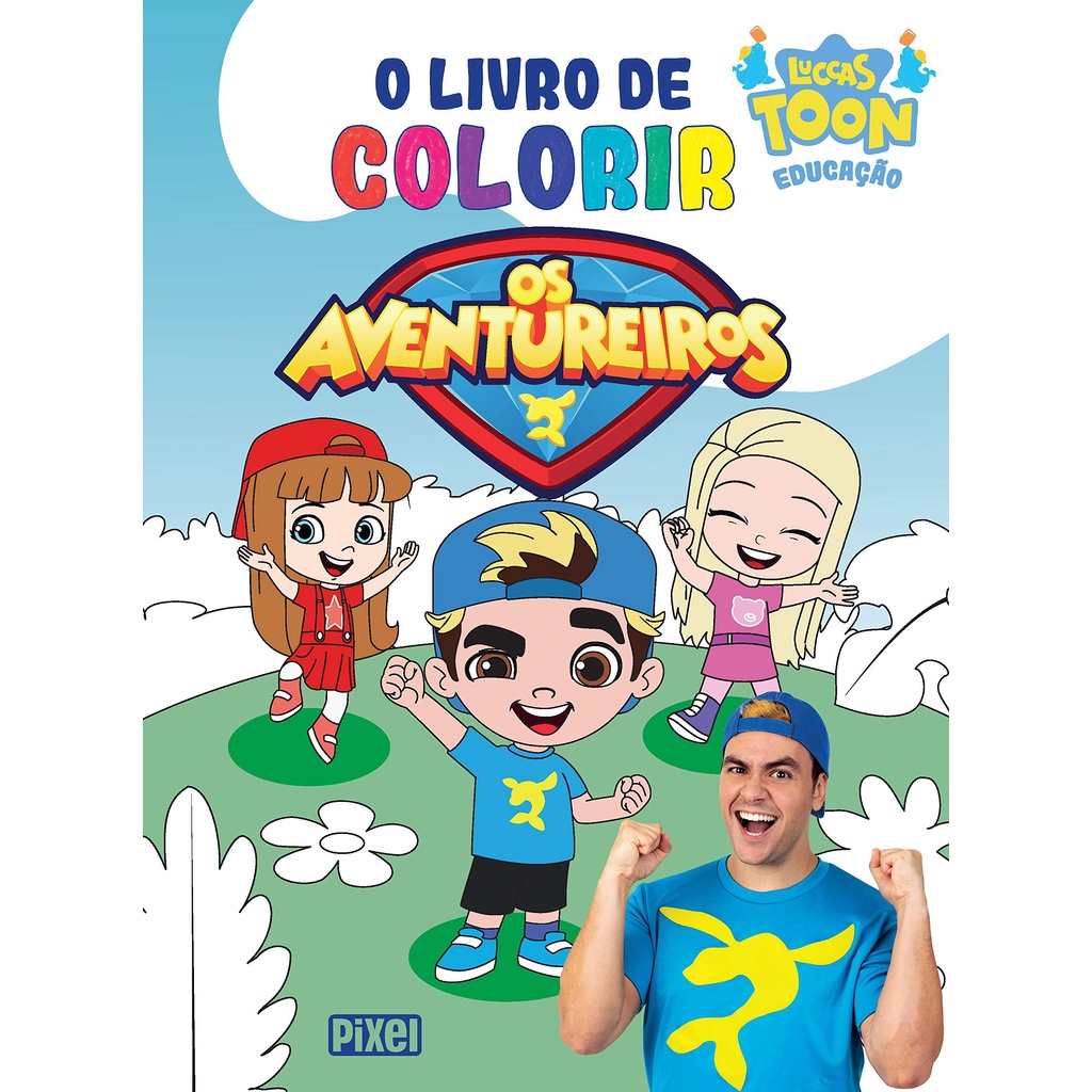 Livro - De colorir Os Aventureiros - Luccas Neto - Novo
