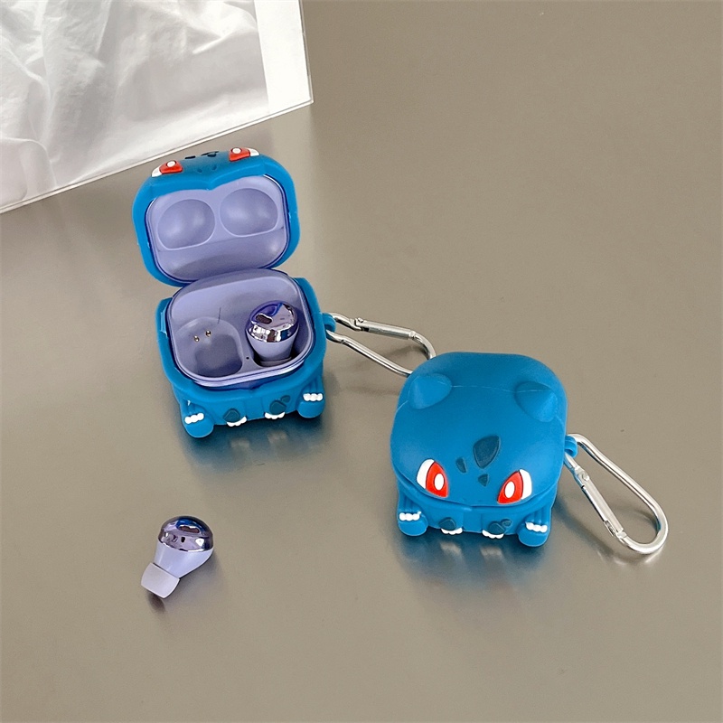 Compatível Com O Desenho Animado Para Samsung Galaxy Buds 2/Pro/LIVE 2PRO Mosquetão Pokémon 3D Silicon Soft TPU Capa De Proteção Fone De Ouvido Bluetooth Sem Fio