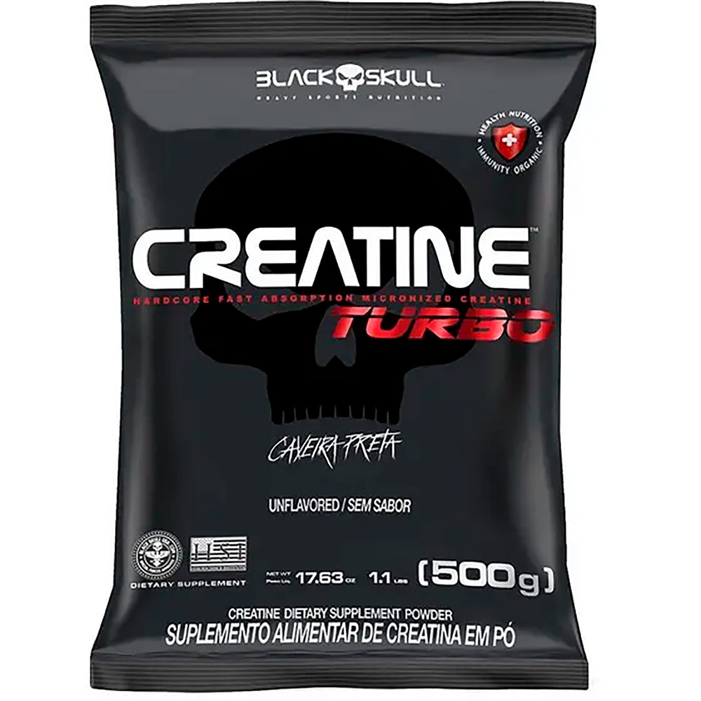 Whey Turbo Black Skull 907g Sabor Baunilha Massa Magra, Definição e Emagrecimento