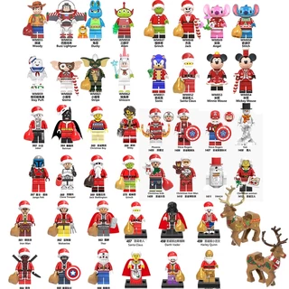 Série Natal Ponto Mickey Toy Story Marvel superhero Minifigures Building Blocks Figuras De Brinquedo