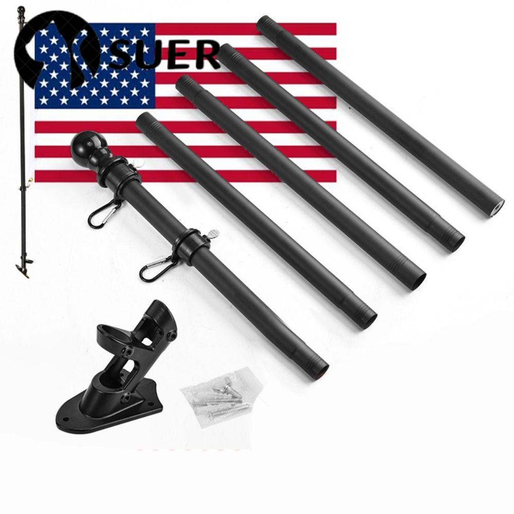 SUEBR Suporte De Bandeira De 6ft Parede Portátil Base Montagem Telescópica