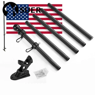SUEBR Suporte De Bandeira De 6ft Parede Portátil Base Montagem Telescópica