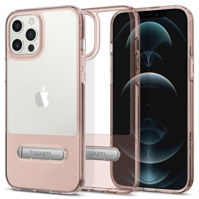 Case Spigen iPhone 12 Pro Max Slim Armor Essential s ACS01488 Transparente Rosa