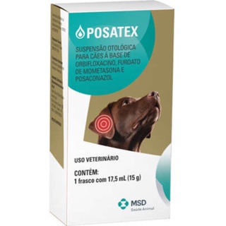 Posatex Remédio 17,5 ml Otite Cães Anti-inflamatório 17,5ml