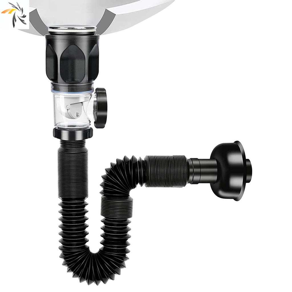 BRT3 1Pc Tubo De Drenagem De Pia De Cozinha Filtro De Desodorante Extensível Flexível