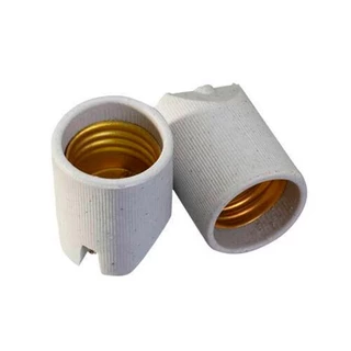 Bocal Soquete Receptáculo De Porcelana Sem Rabicho E-27 em Oferta na Shopee