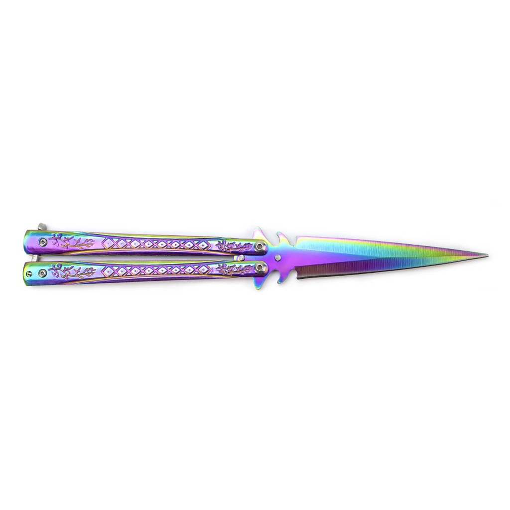 Canivete Faca Butterfly SD7 Afiado Borboleta Modelo Punhal | Shopee Brasil