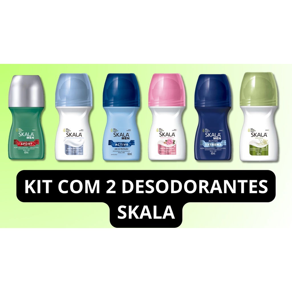 Desodorante Skala Roll-On Antitranspirante Amendoas Doces 60ml