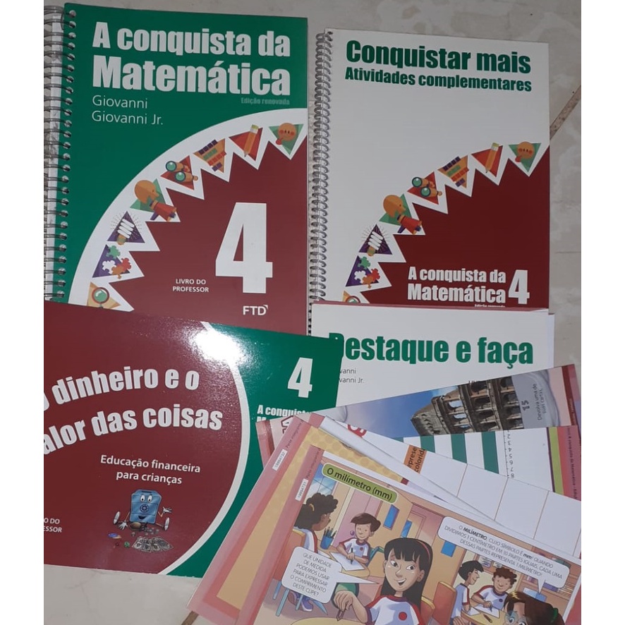 A Conquista da Matemática 4 - Kit do Professor | Shopee Brasil